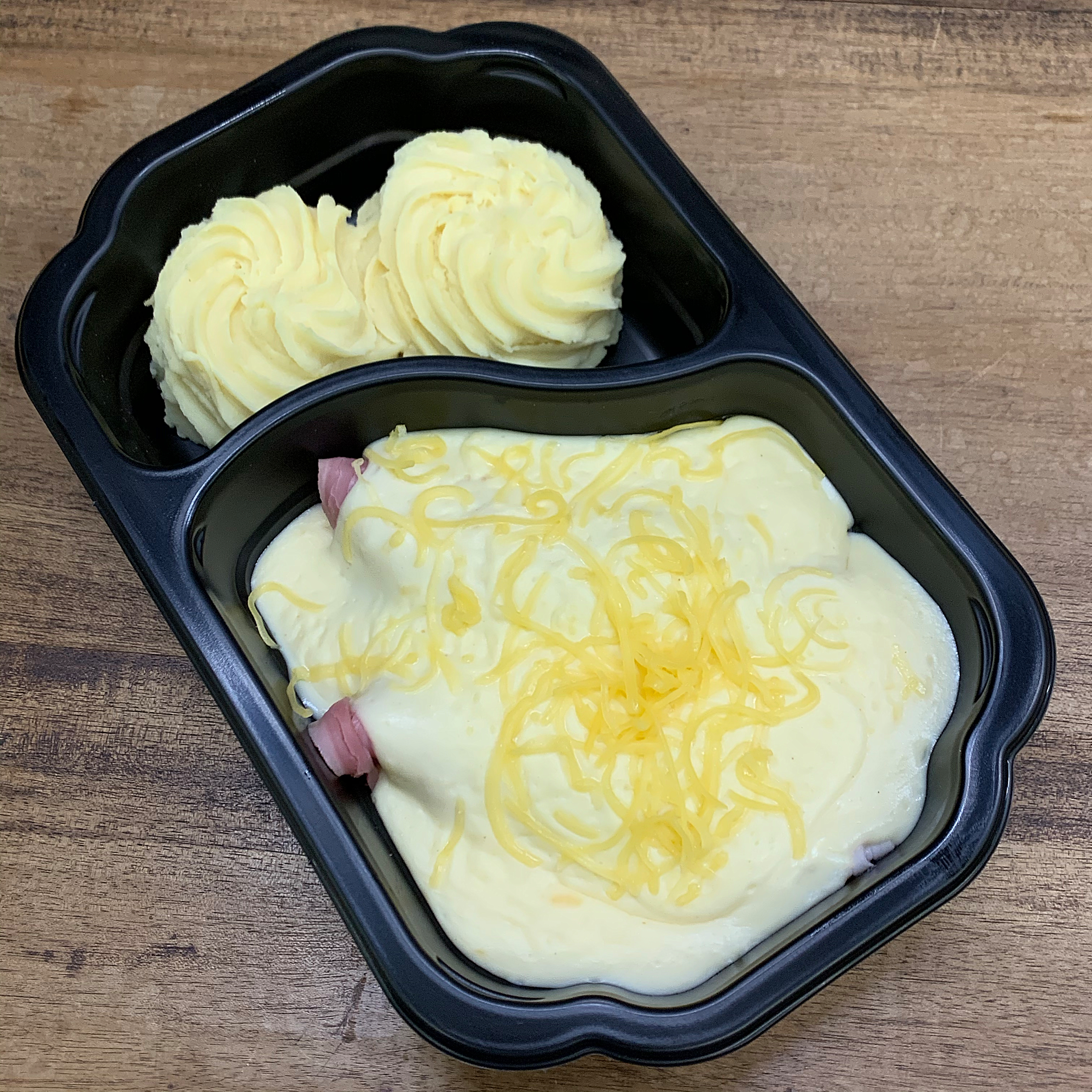 Witloof met kaas/hesp en puree