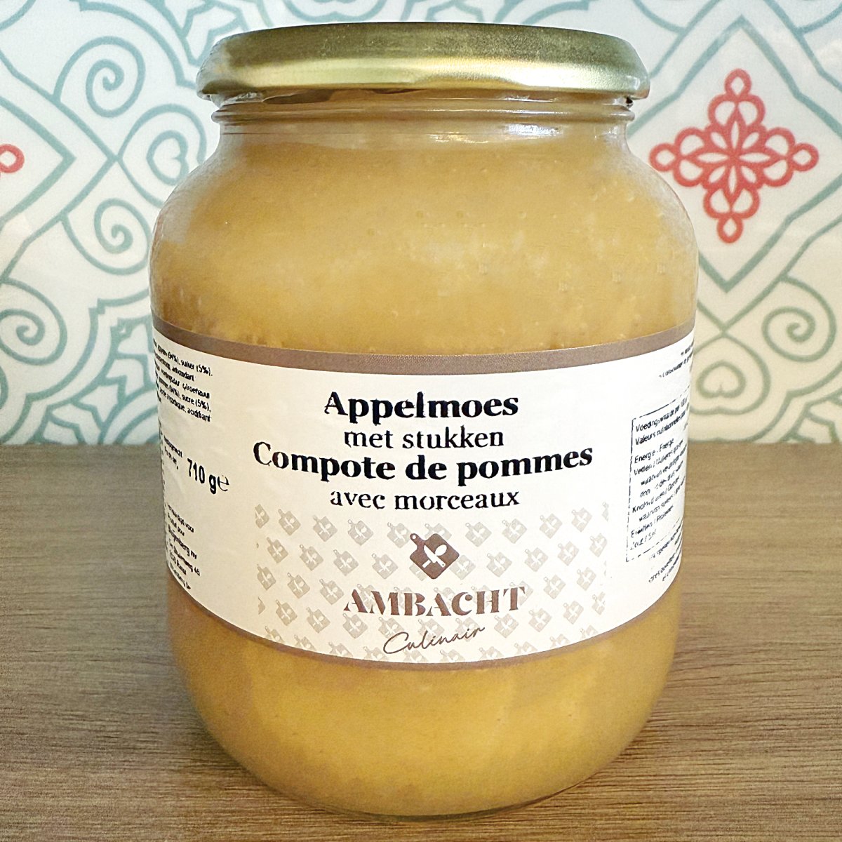 Appelmoes met stukken groot