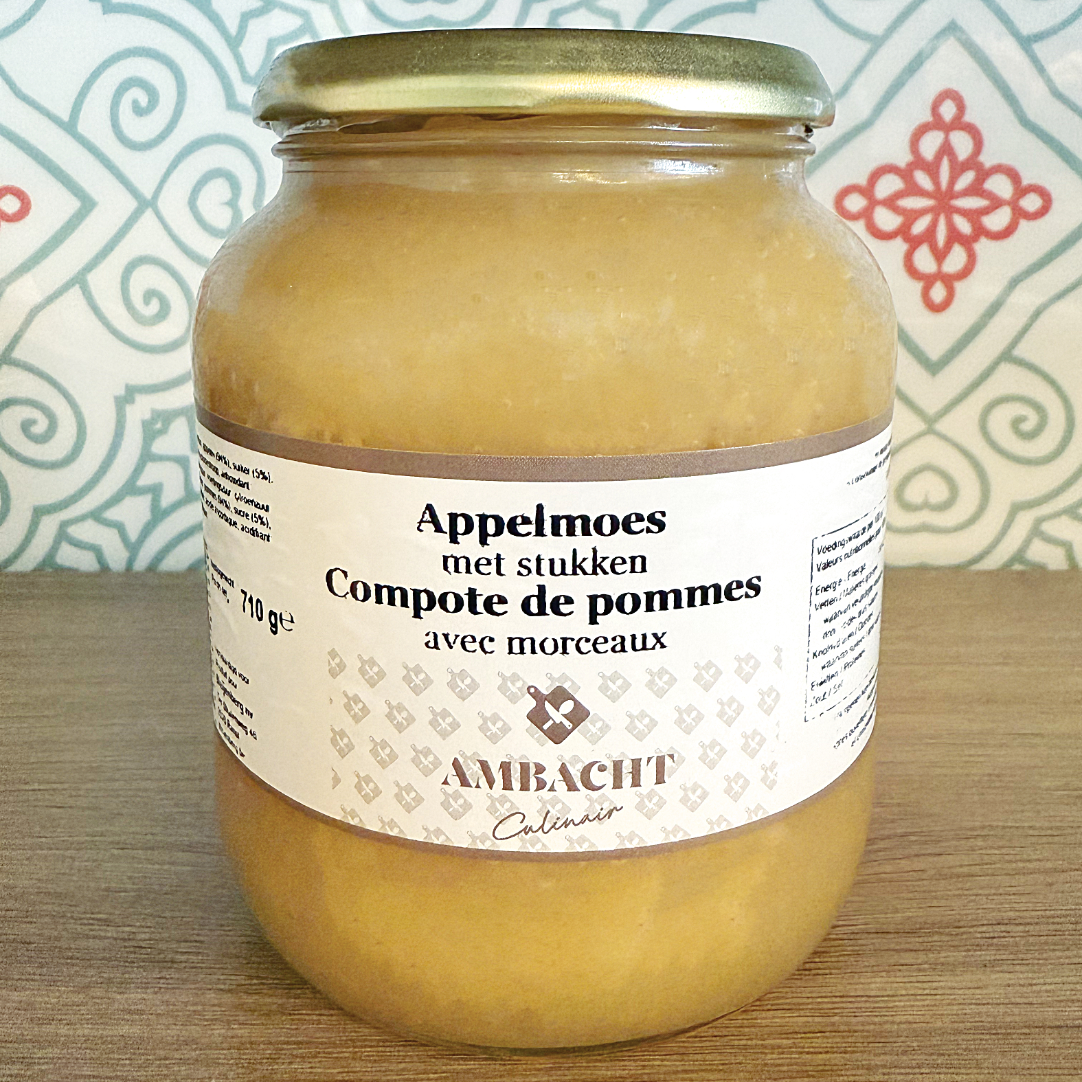 Appelmoes met stukken groot