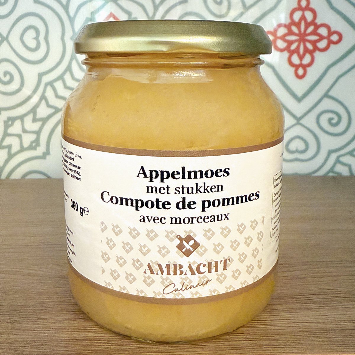 Appelmoes met stukken klein