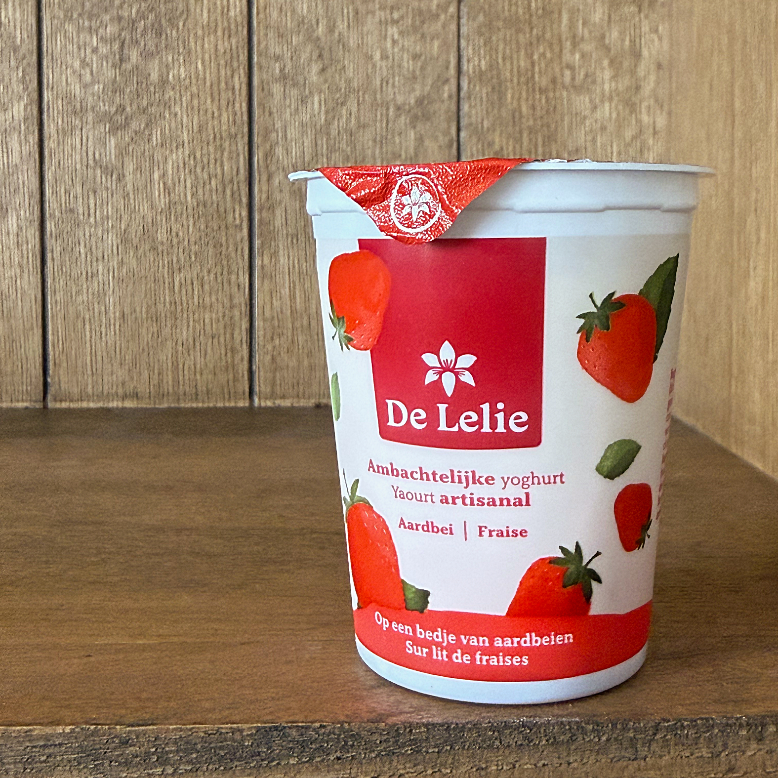 De Lelie yoghurt aardbei
